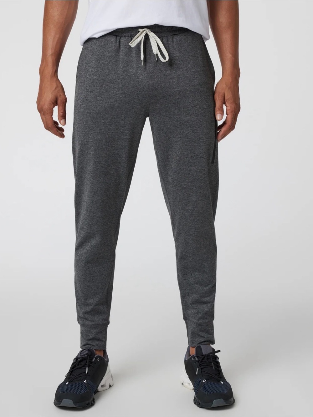 Men's Dark Gray Performance Jogger Pants - Picture 3 of 10